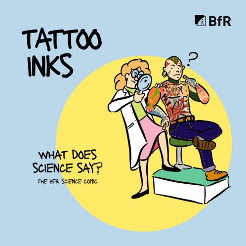 Thumbnail of the BfR comic on tattoo inks