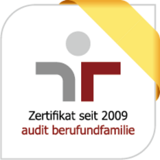 Zertifikat des BfR vom audit berufundfamilie