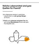 In nat&uuml;rlichen Lebensmitteln stecken nur sehr geringe Mengen Fluorid.