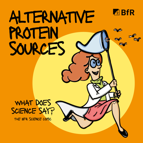 Title of the BfR comic on alternative protein sources