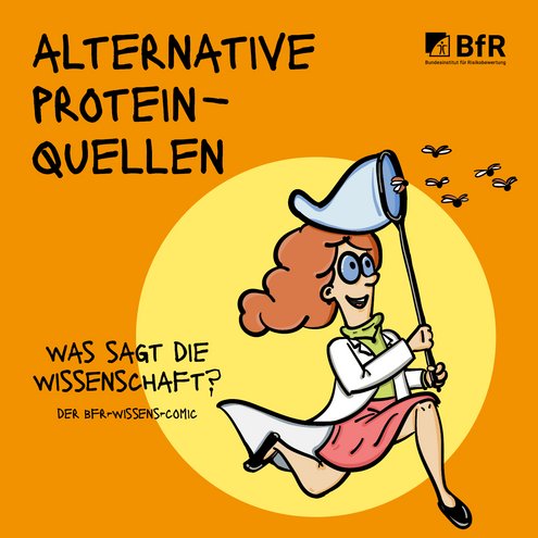 alternative proteinquellen was sagt die wissenschaft? der bfr-wissens-comic