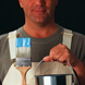 Painter with paintbrush